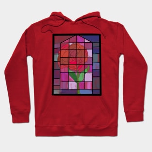 Stain glass rose Hoodie